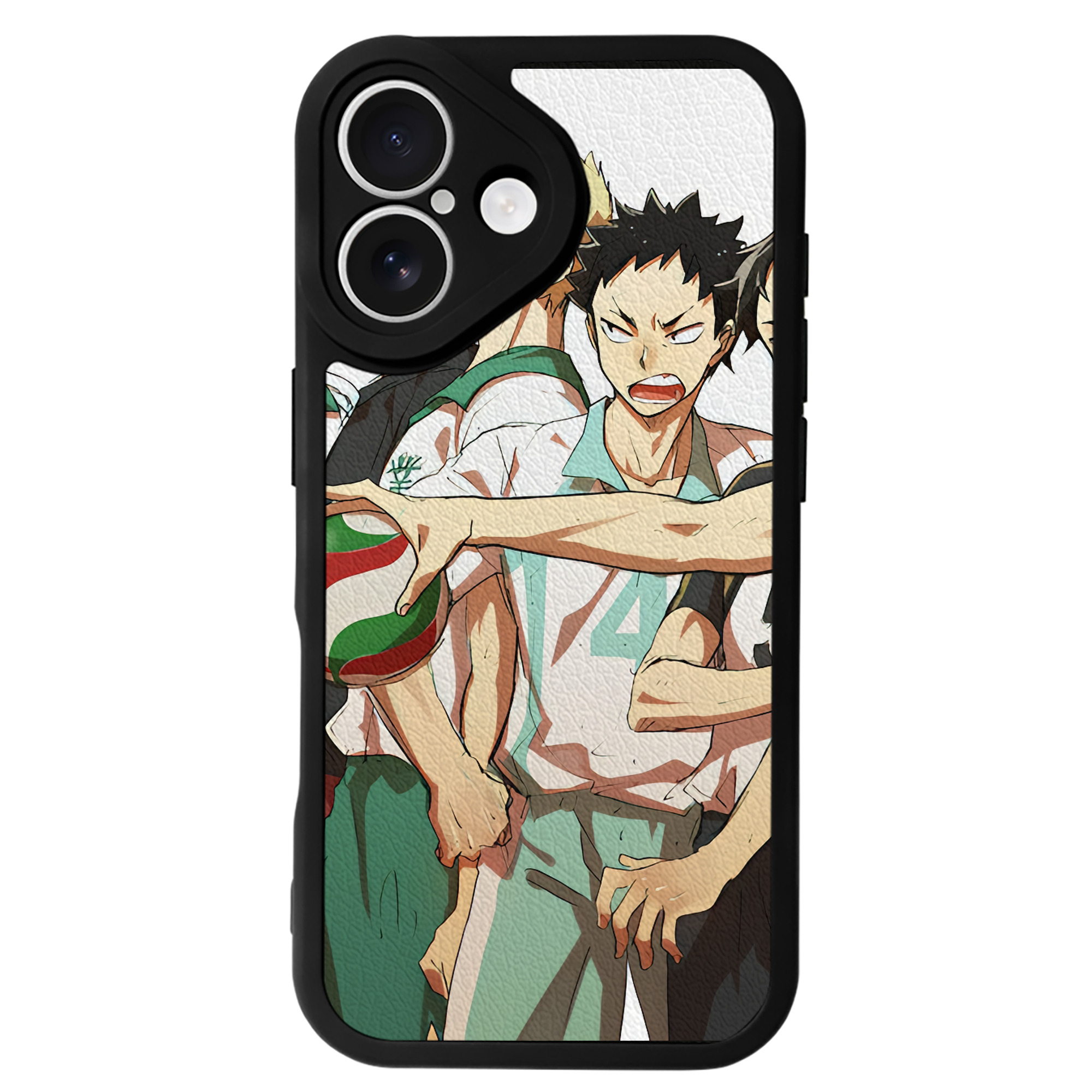 （画像用） ハイキュー!! Haikyu!! 【iPhone 16シリーズ対応】シリコンスマホケース（レザー調） 材質：シリコン